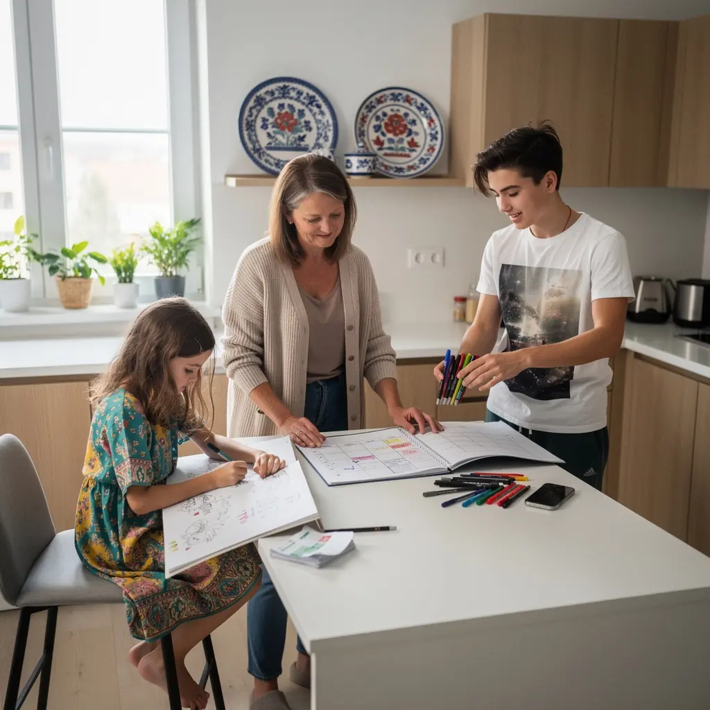 Planowanie wydarzeń rodzinnych i harmonogramy.